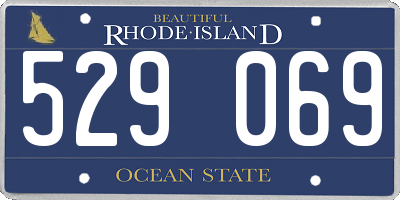 RI license plate 529069