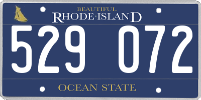 RI license plate 529072