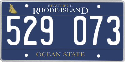 RI license plate 529073