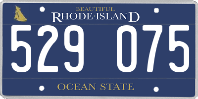 RI license plate 529075