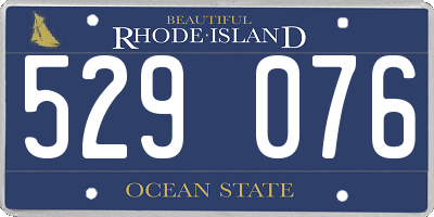 RI license plate 529076