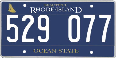 RI license plate 529077
