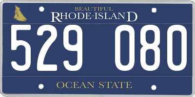 RI license plate 529080