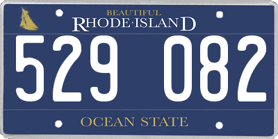RI license plate 529082