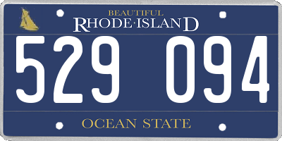 RI license plate 529094