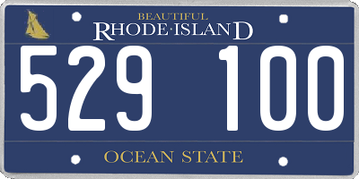 RI license plate 529100