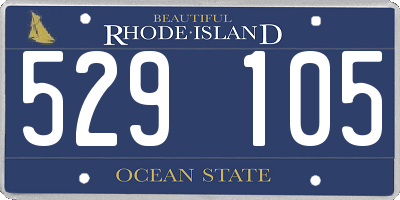 RI license plate 529105