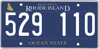 RI license plate 529110