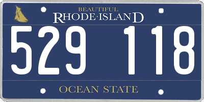 RI license plate 529118