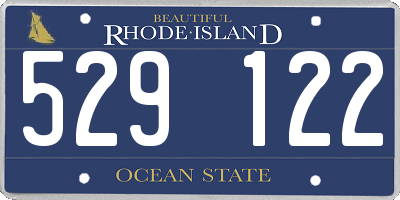 RI license plate 529122