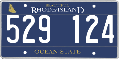 RI license plate 529124