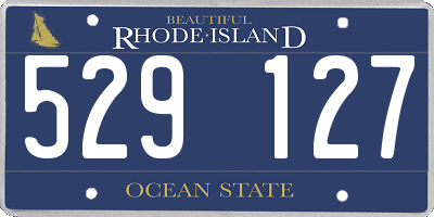 RI license plate 529127
