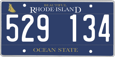 RI license plate 529134