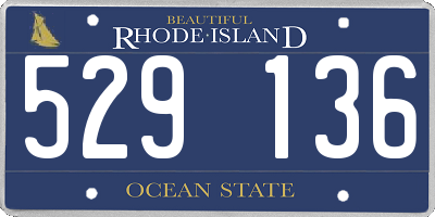 RI license plate 529136