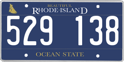 RI license plate 529138