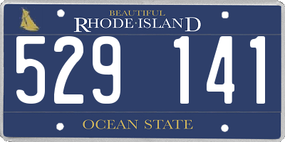 RI license plate 529141