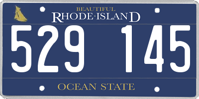 RI license plate 529145