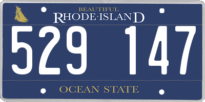 RI license plate 529147