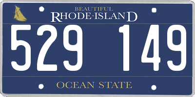 RI license plate 529149
