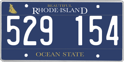 RI license plate 529154