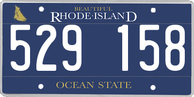 RI license plate 529158