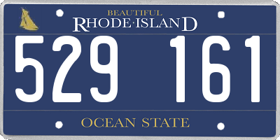 RI license plate 529161