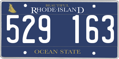 RI license plate 529163