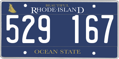 RI license plate 529167