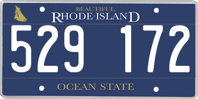 RI license plate 529172