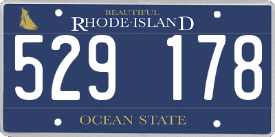 RI license plate 529178