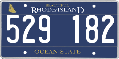 RI license plate 529182
