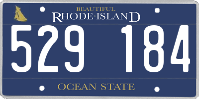RI license plate 529184