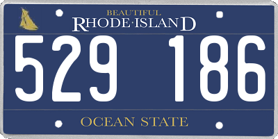 RI license plate 529186