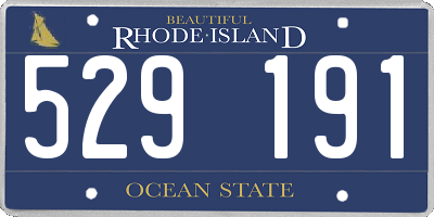 RI license plate 529191