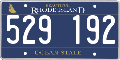 RI license plate 529192