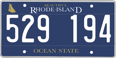 RI license plate 529194