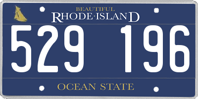 RI license plate 529196