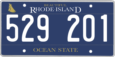 RI license plate 529201