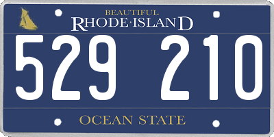RI license plate 529210