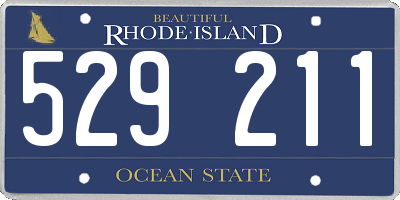 RI license plate 529211