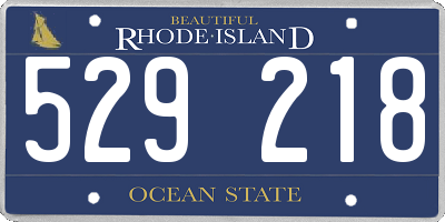 RI license plate 529218
