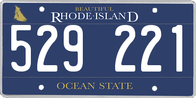 RI license plate 529221