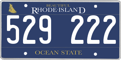 RI license plate 529222