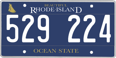 RI license plate 529224