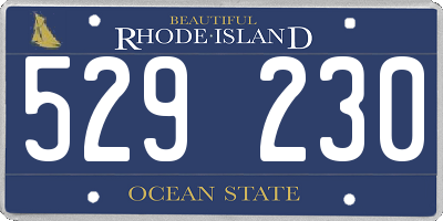 RI license plate 529230