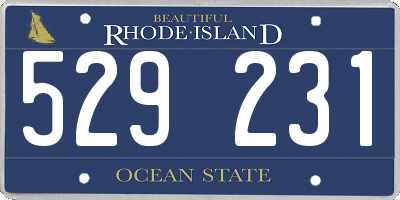 RI license plate 529231