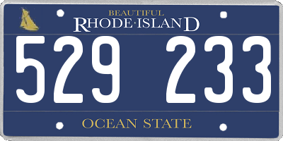 RI license plate 529233