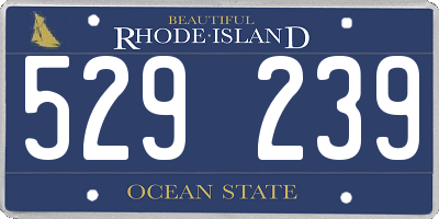RI license plate 529239