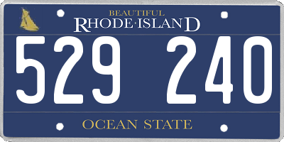 RI license plate 529240