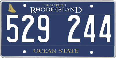 RI license plate 529244